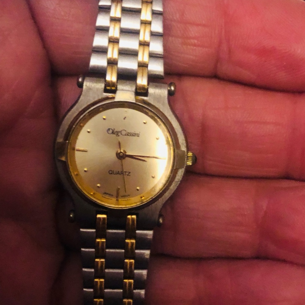 Oleg Cassini Two-Tone Quartz Timepiece
